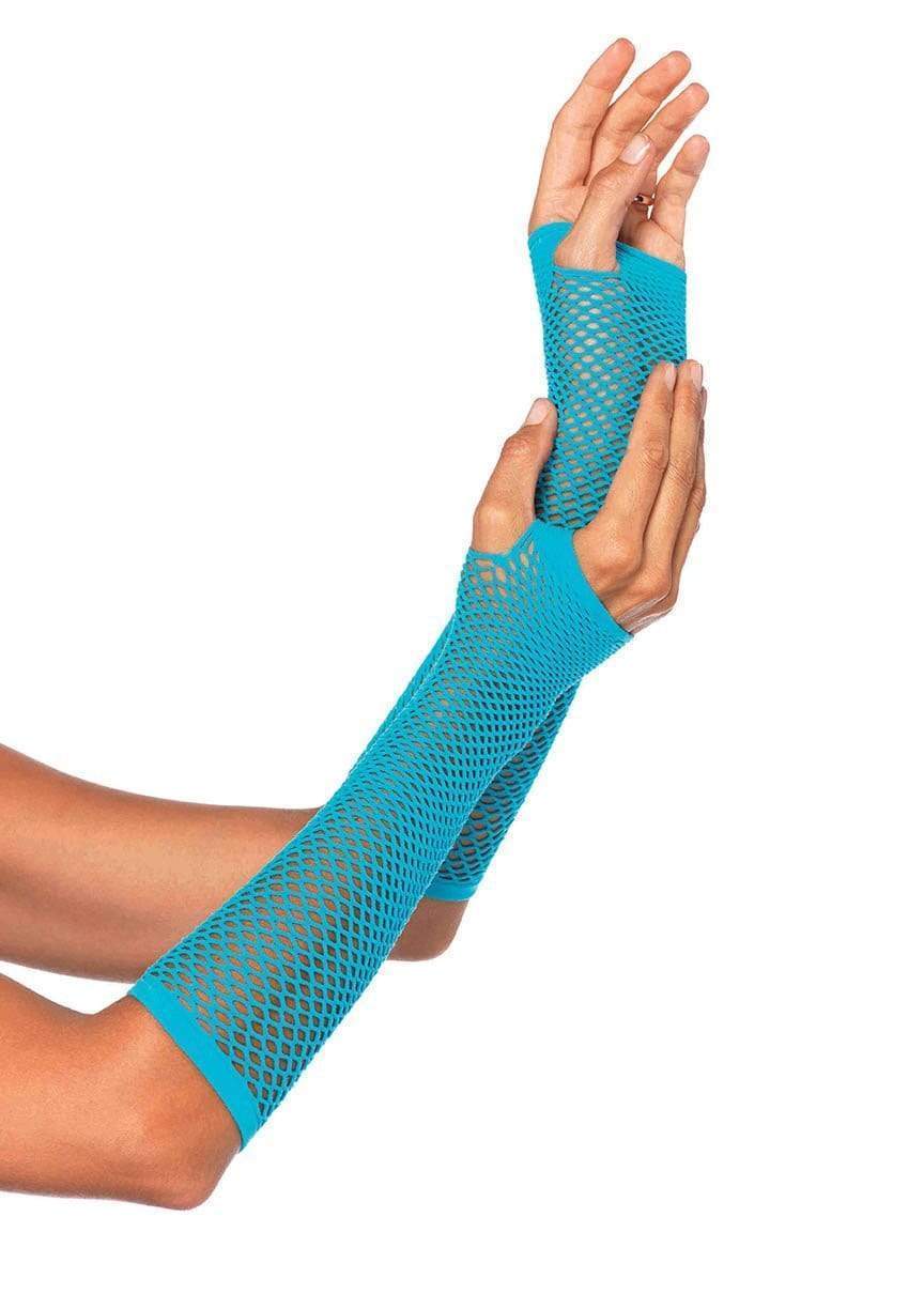 Triangle Net Fingerless Arm Warmer Gloves - Image 3
