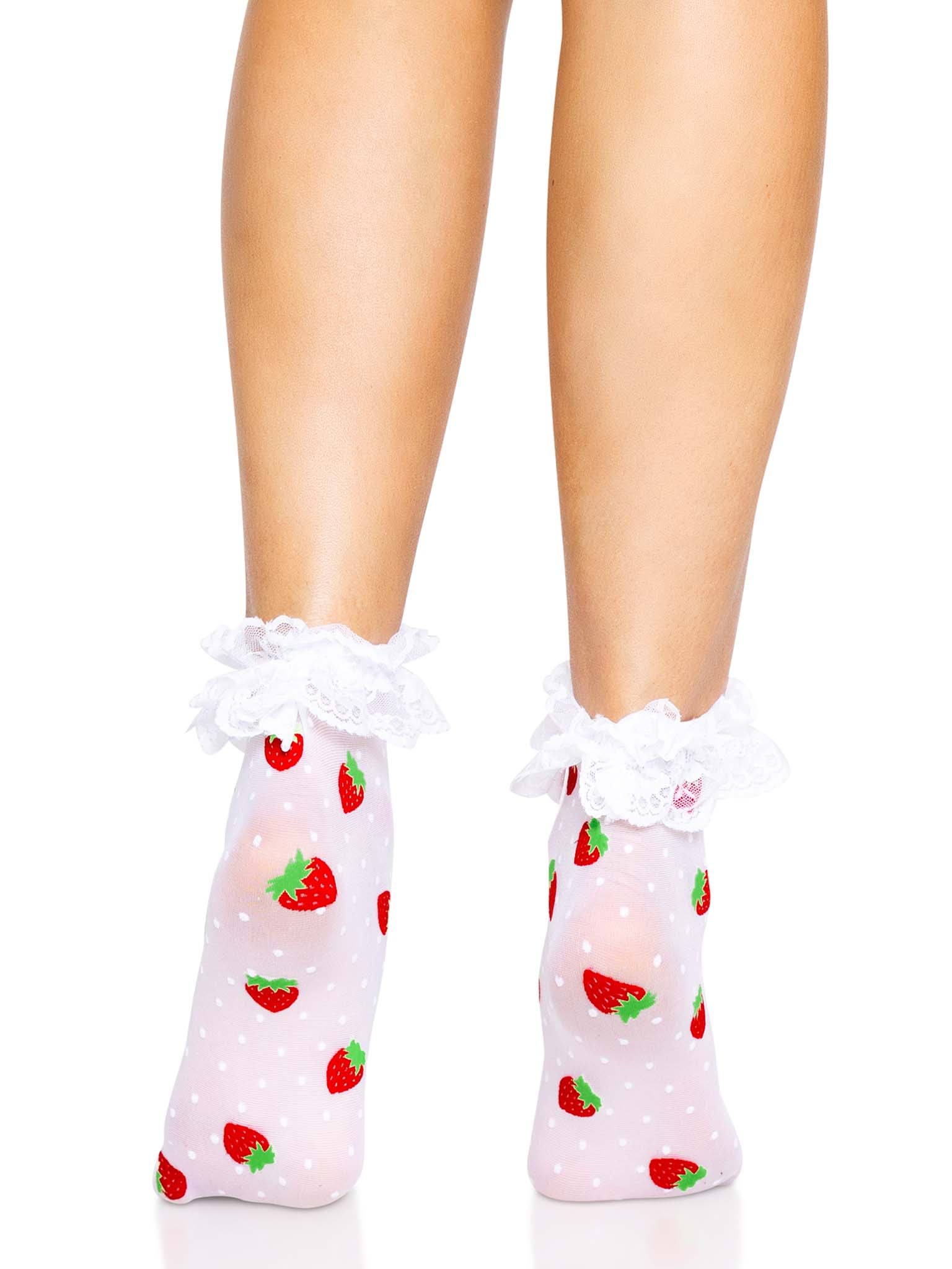 Strawberry Ruffle Anklets - Image 4