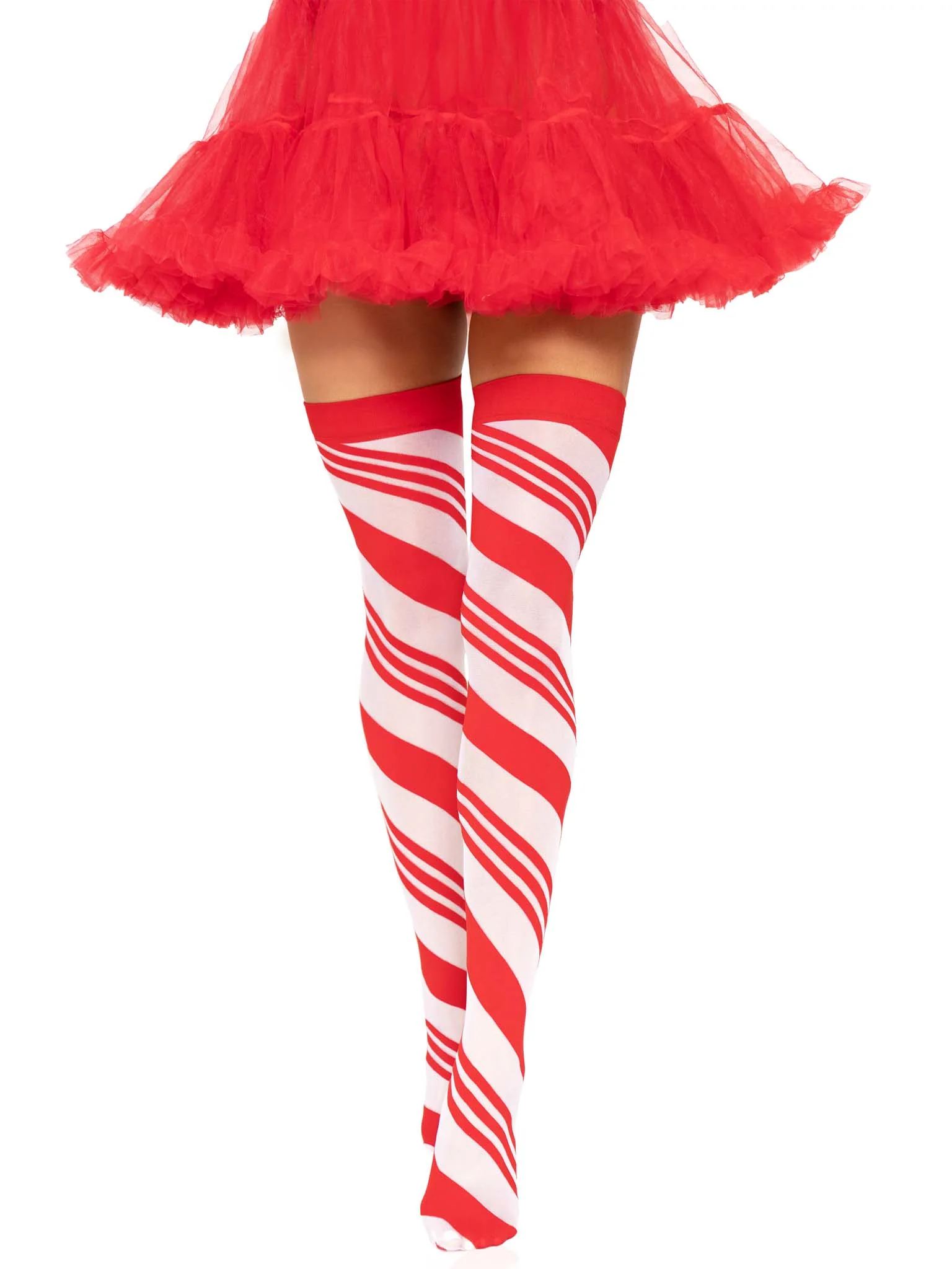 Peppermint Striped Thigh Highs - Image 5