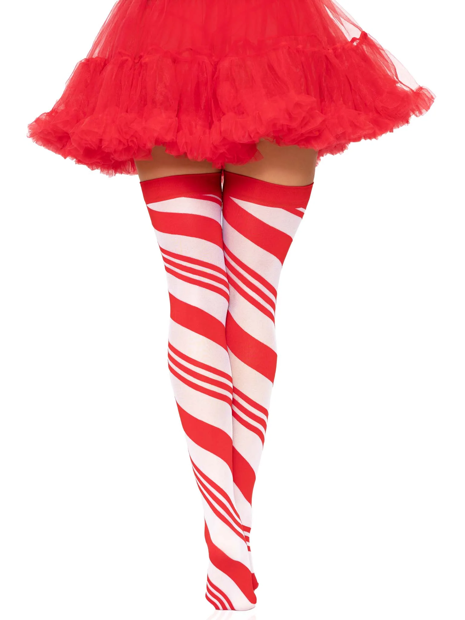 Peppermint Striped Thigh Highs - Image 6