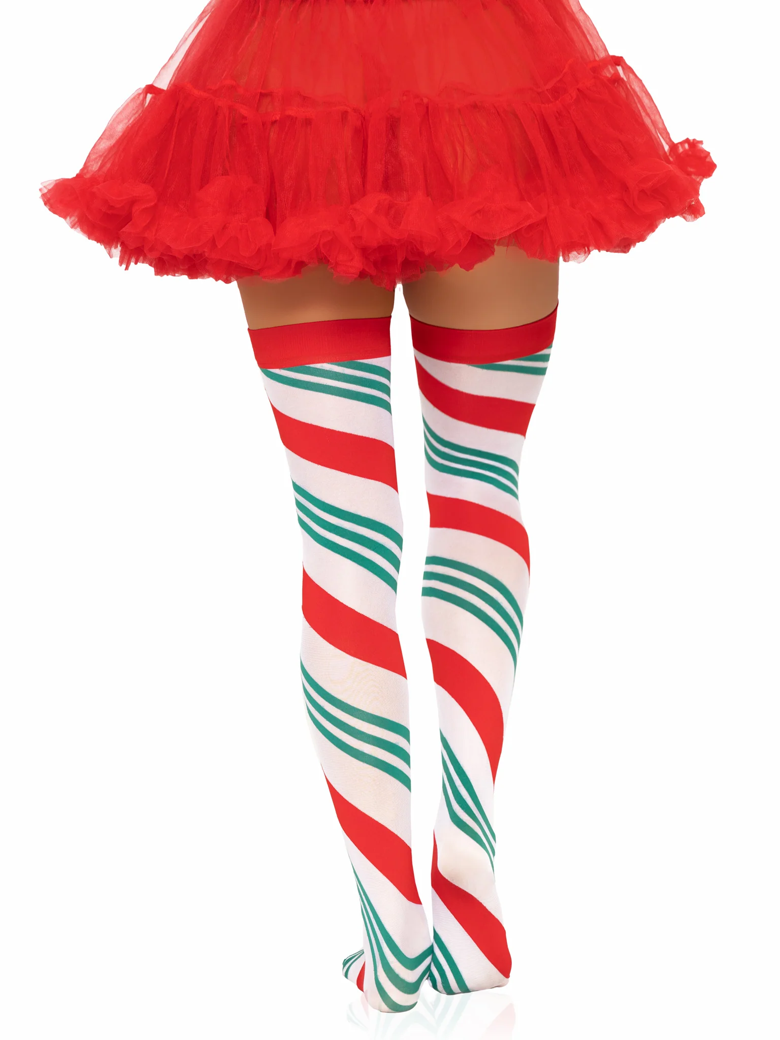 Jolly Holiday Striped Thigh Highs - Image 4