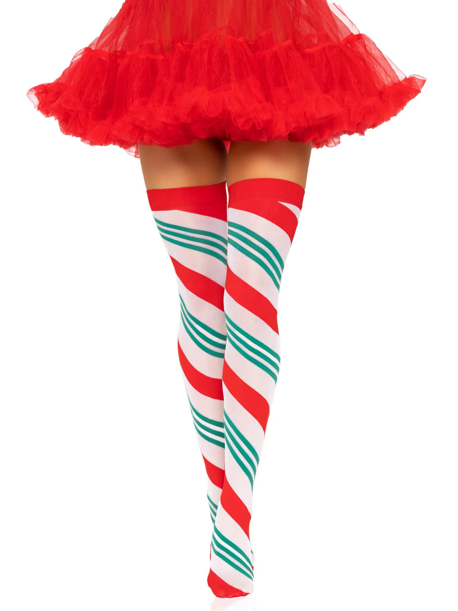 Jolly Holiday Striped Thigh Highs - Image 5