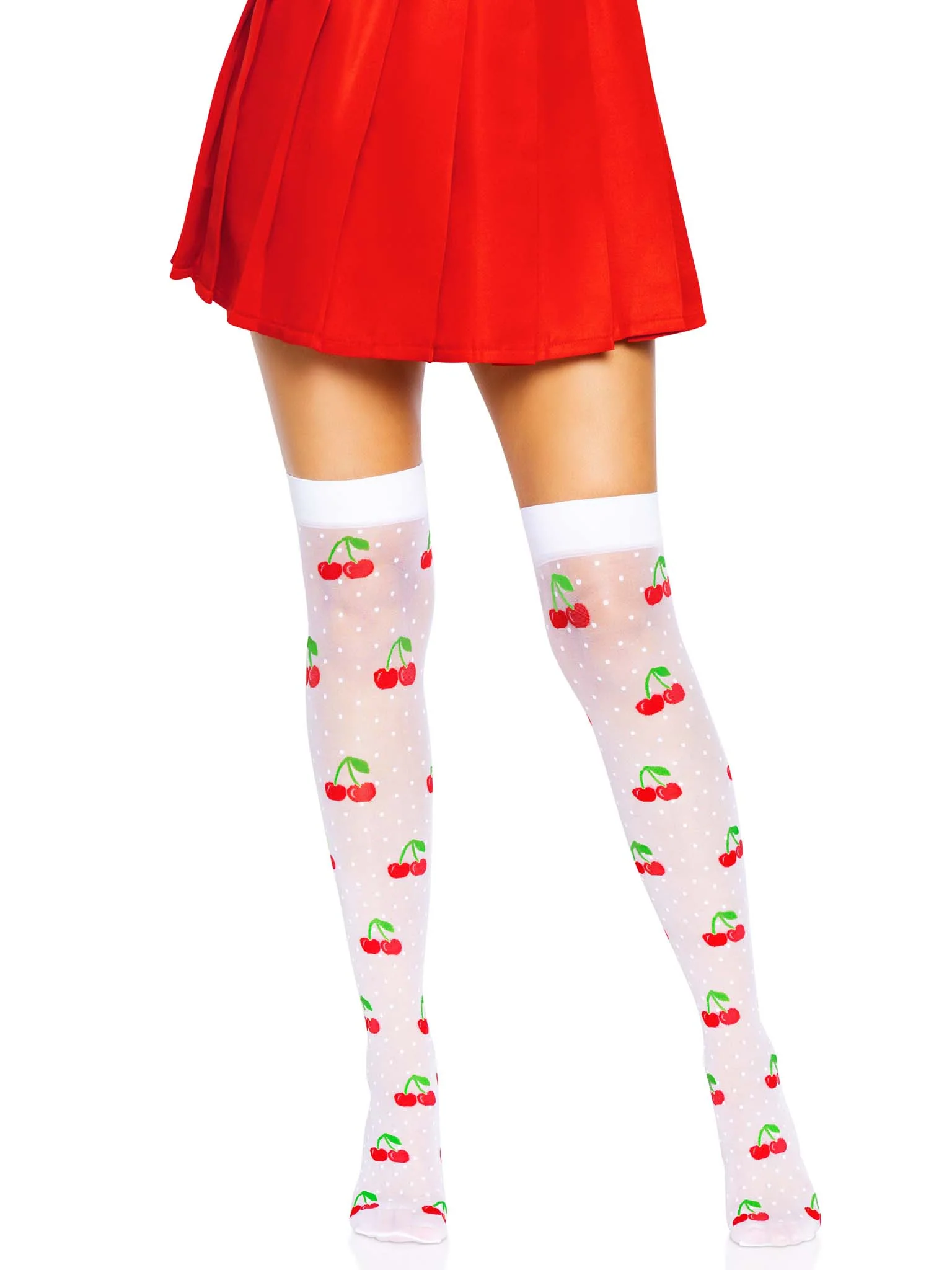 Cherry Dot Thigh Highs - Image 4