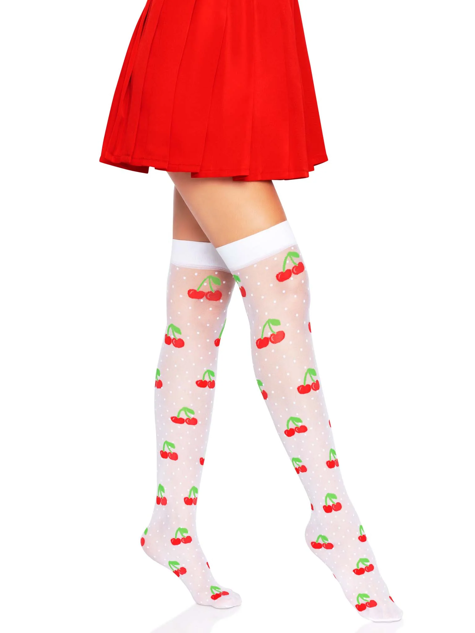 Cherry Dot Thigh Highs - Image 5