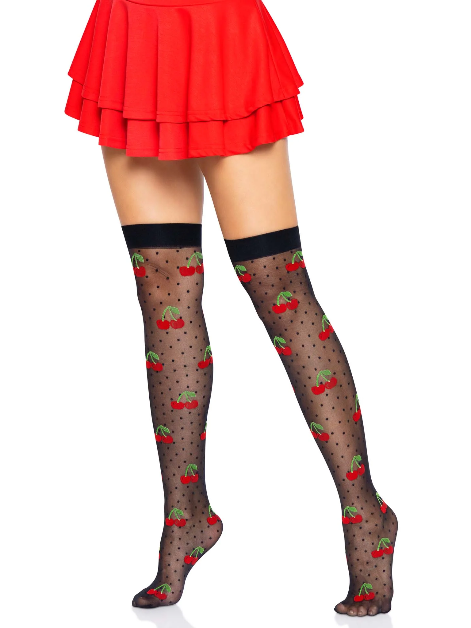 Cherry Dot Thigh Highs - Image 8
