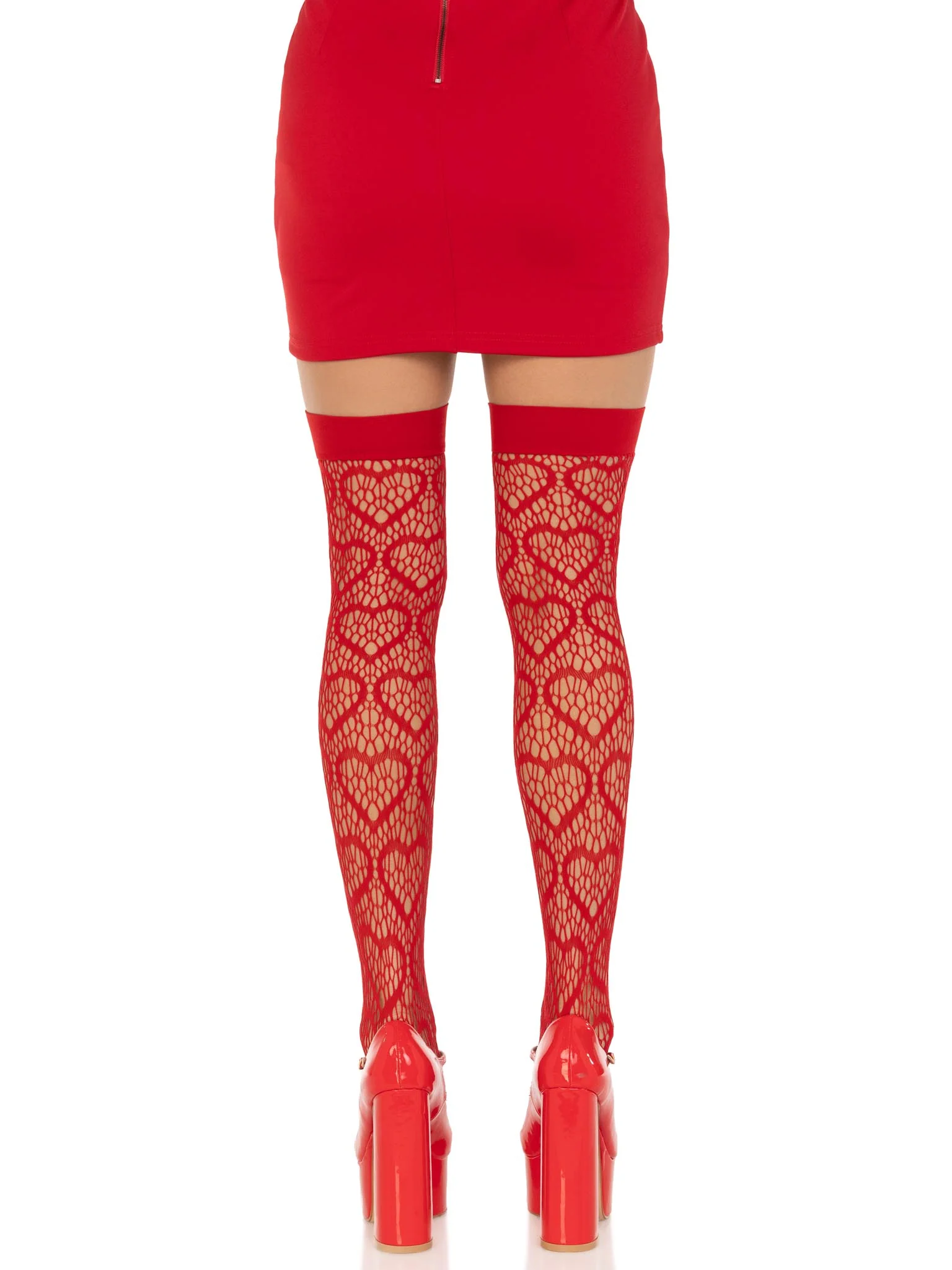 Amore Heart Net Thigh Highs - Image 10