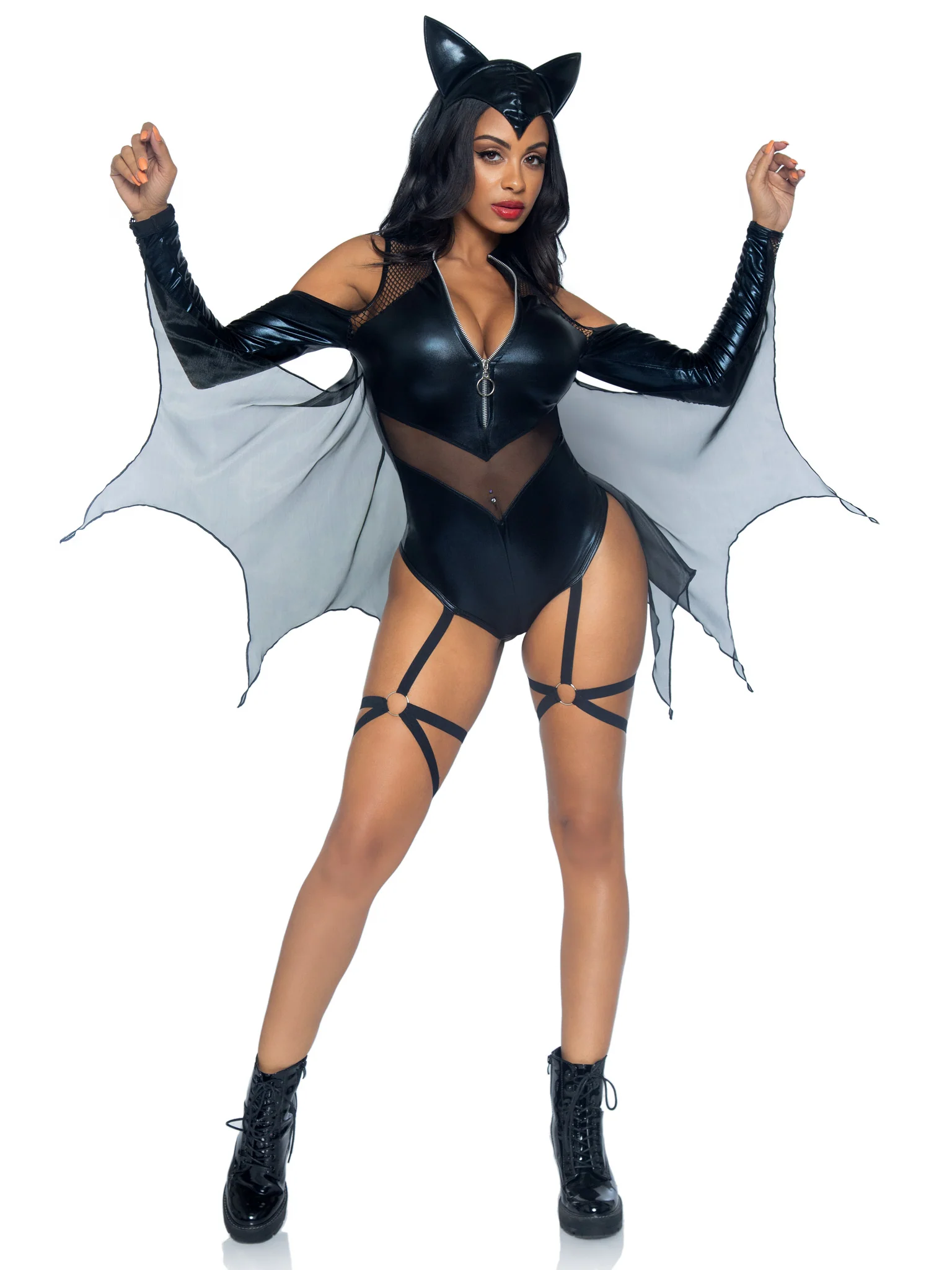 Midnight Bat Sexy Costume - Image 4