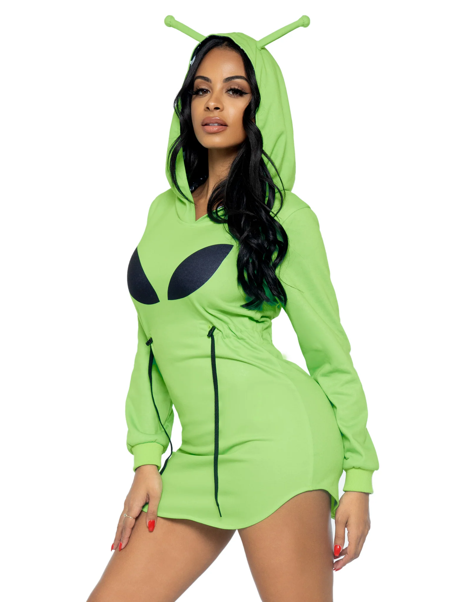 Alien Hoodie Fleece Dress - Image 5