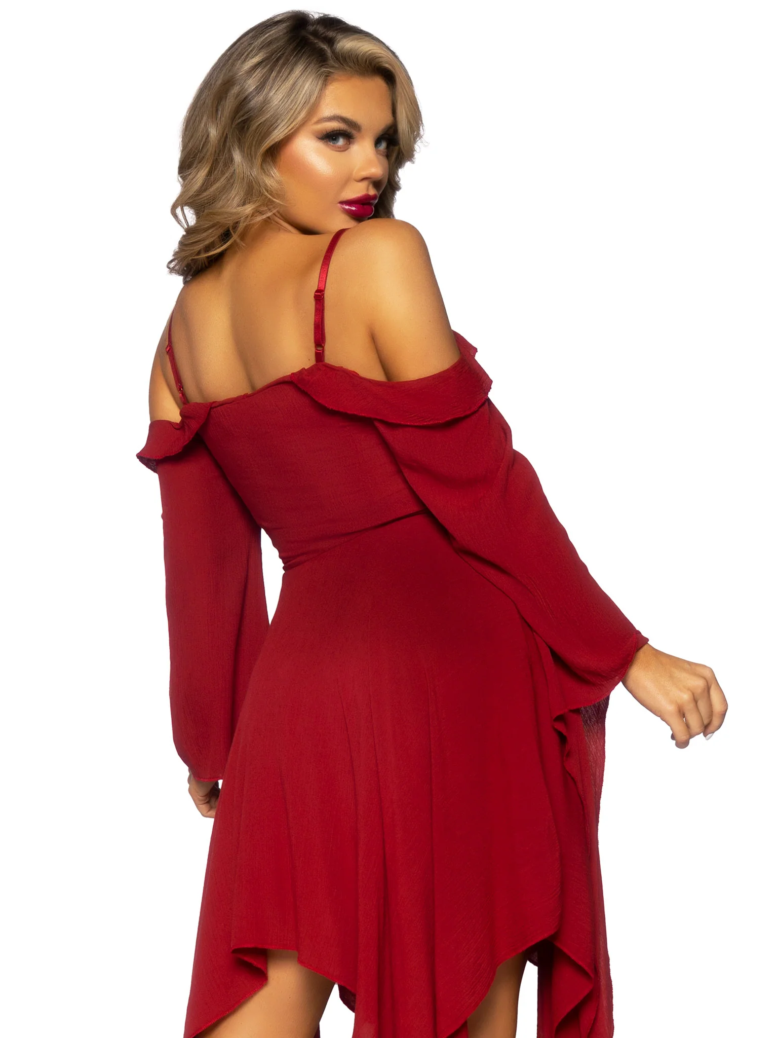 Bell Sleeved Peasant Dress - Image 11