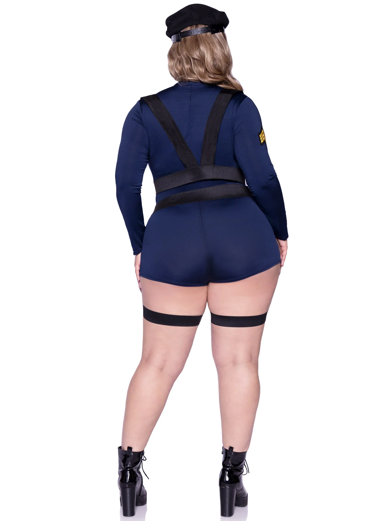 Plus Handcuff Hottie Cop Costume - Image 5