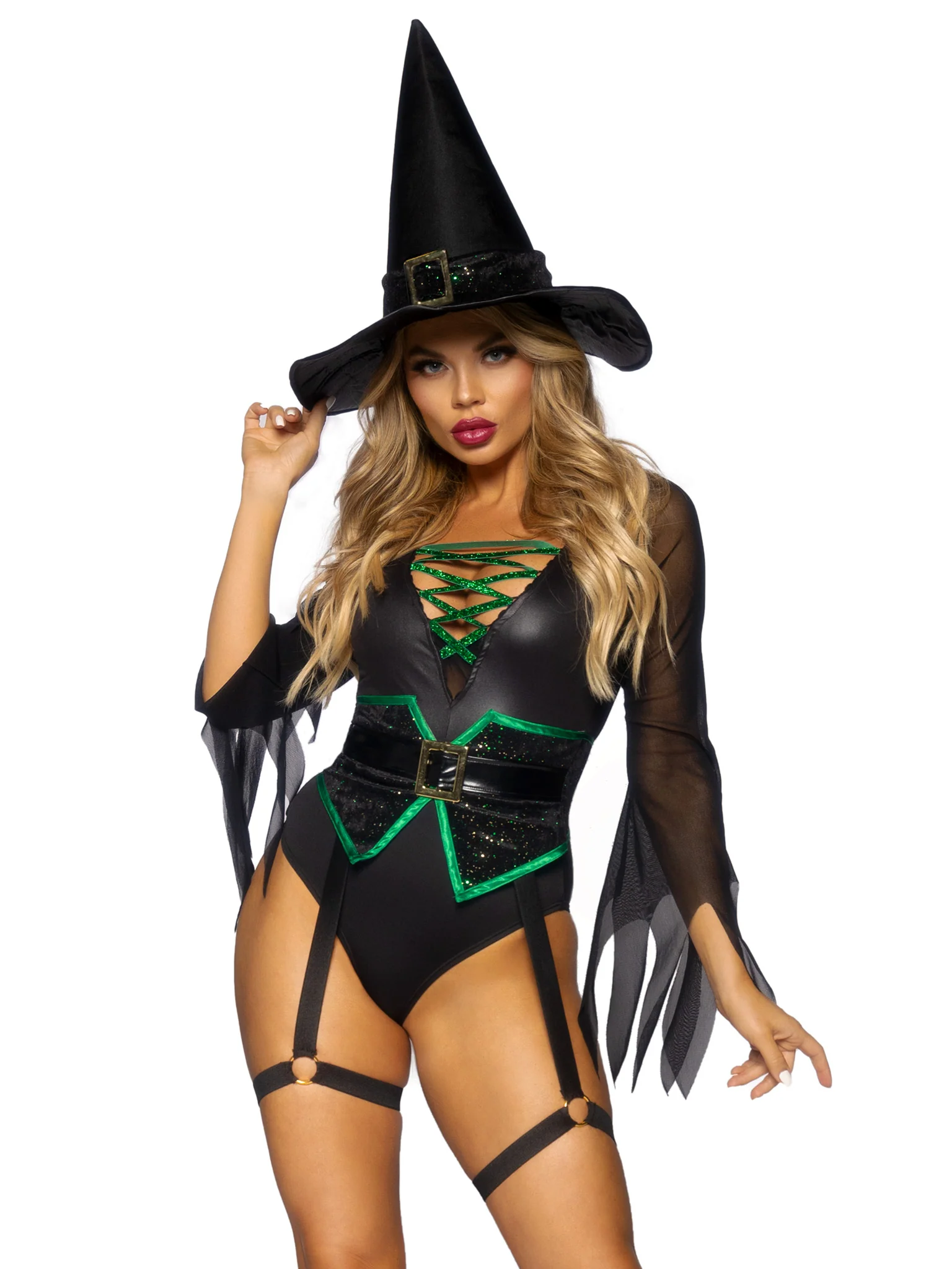 Broomstick Babe Witch Costume - Image 4
