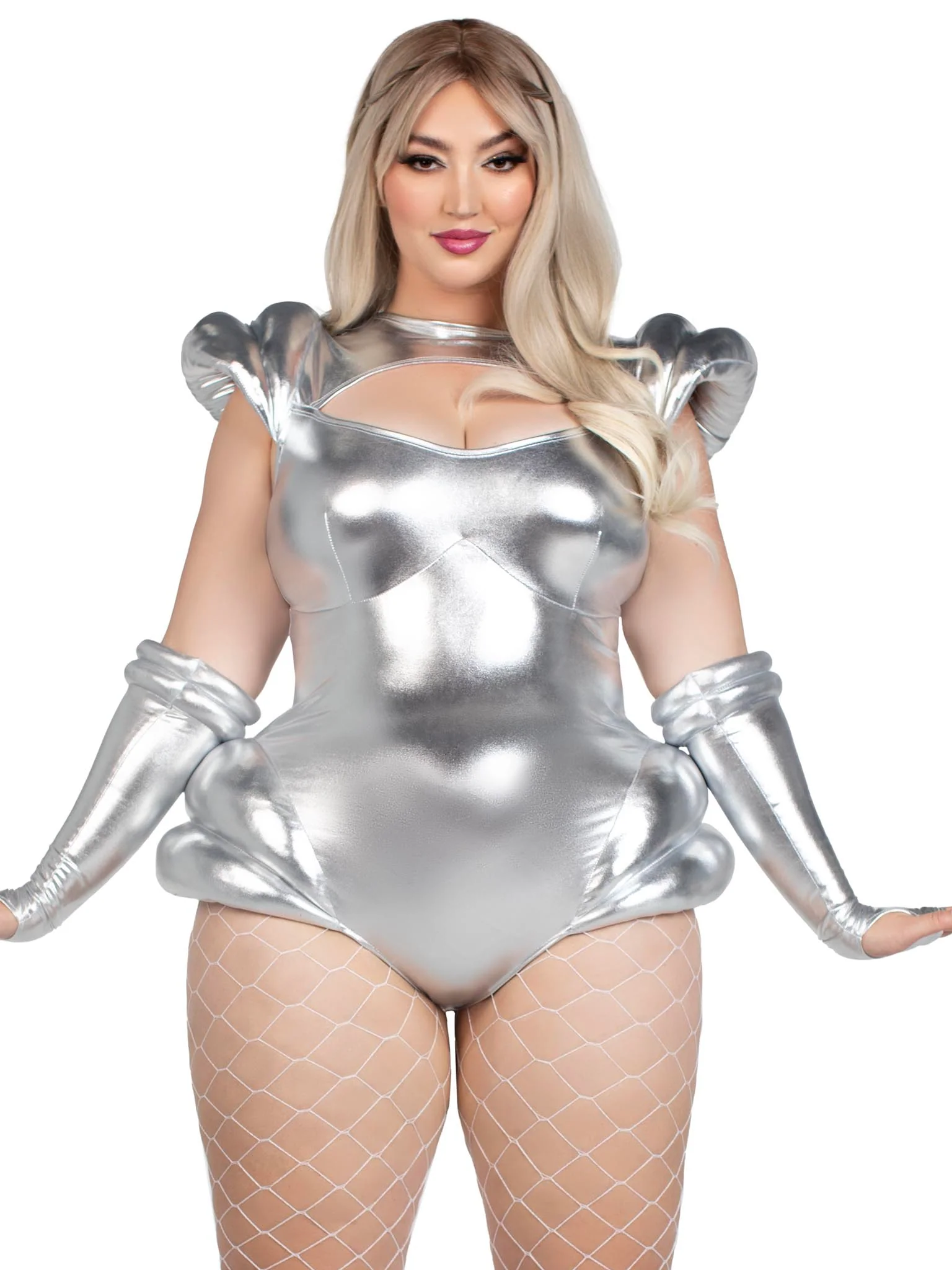 Plus Cosmic Cutie Alien Costume - Image 4