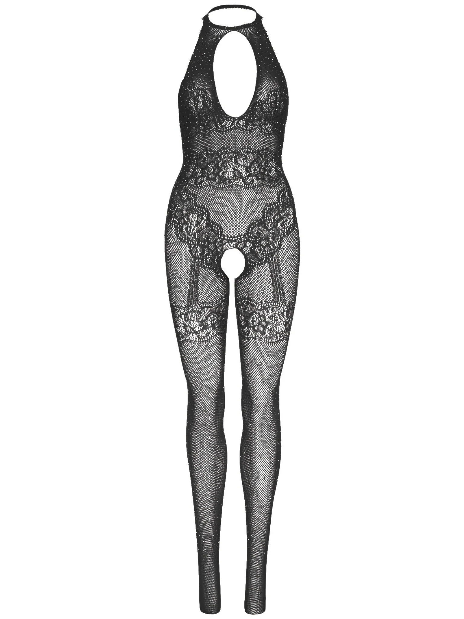Just Between Us Rhinestone Lace Bodystocking - Image 14