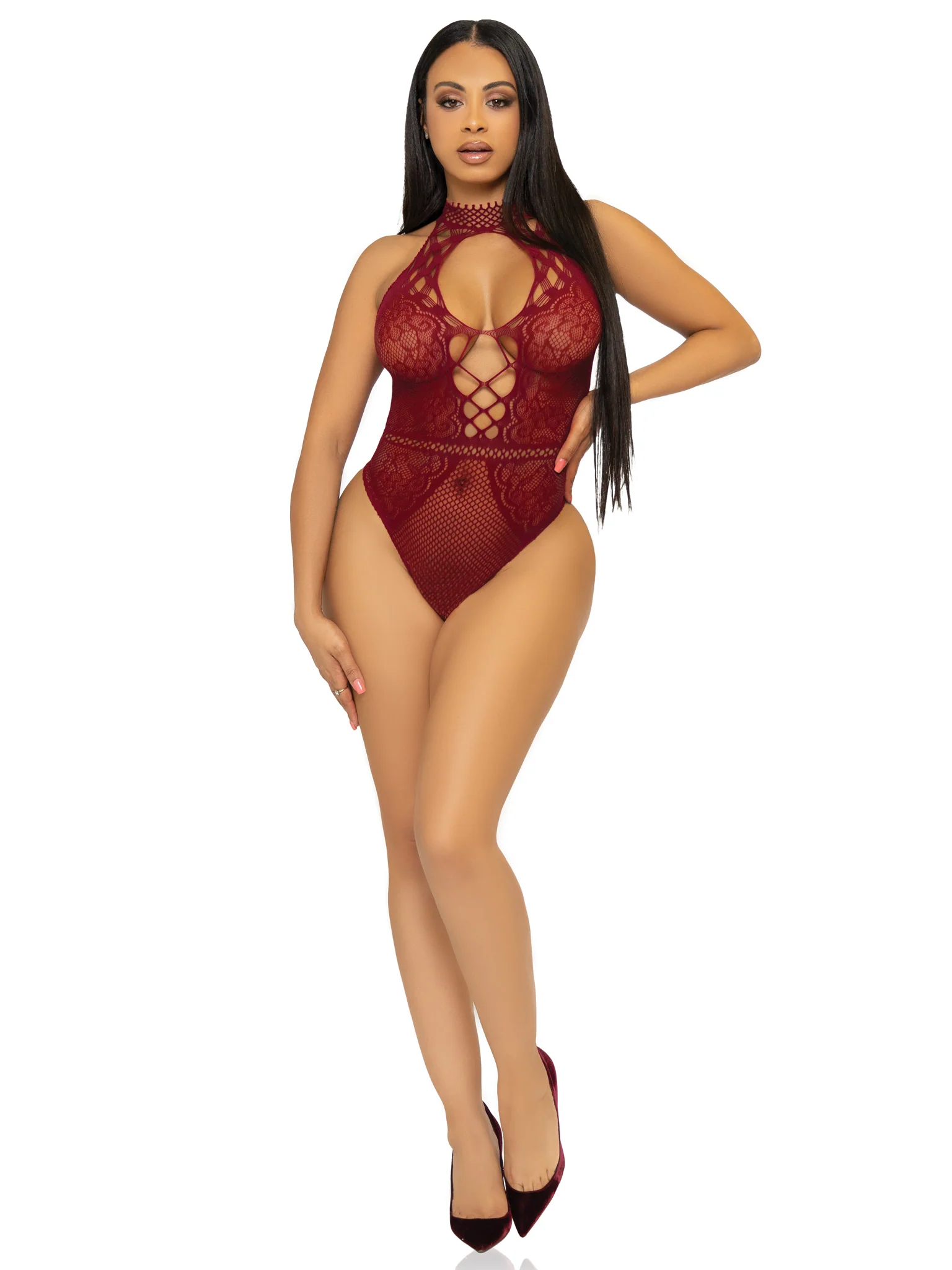 Bring The Heat Lace Bodysuit - Image 8