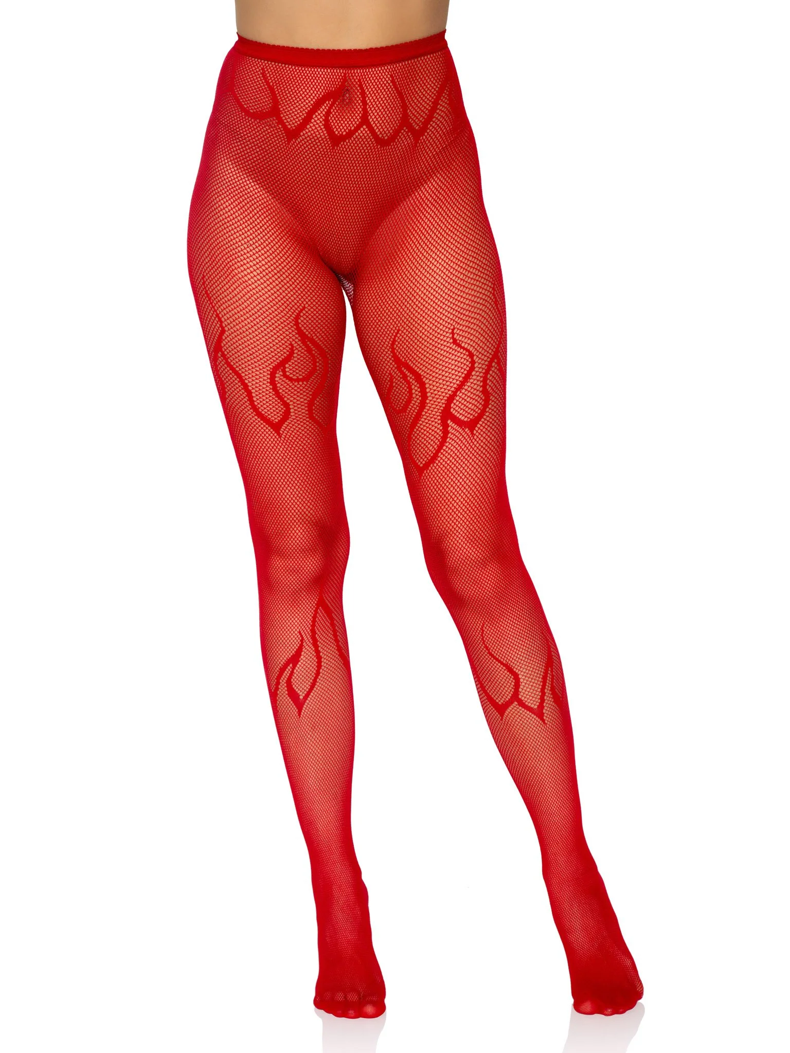 Flame Fishnet Tights - Image 13