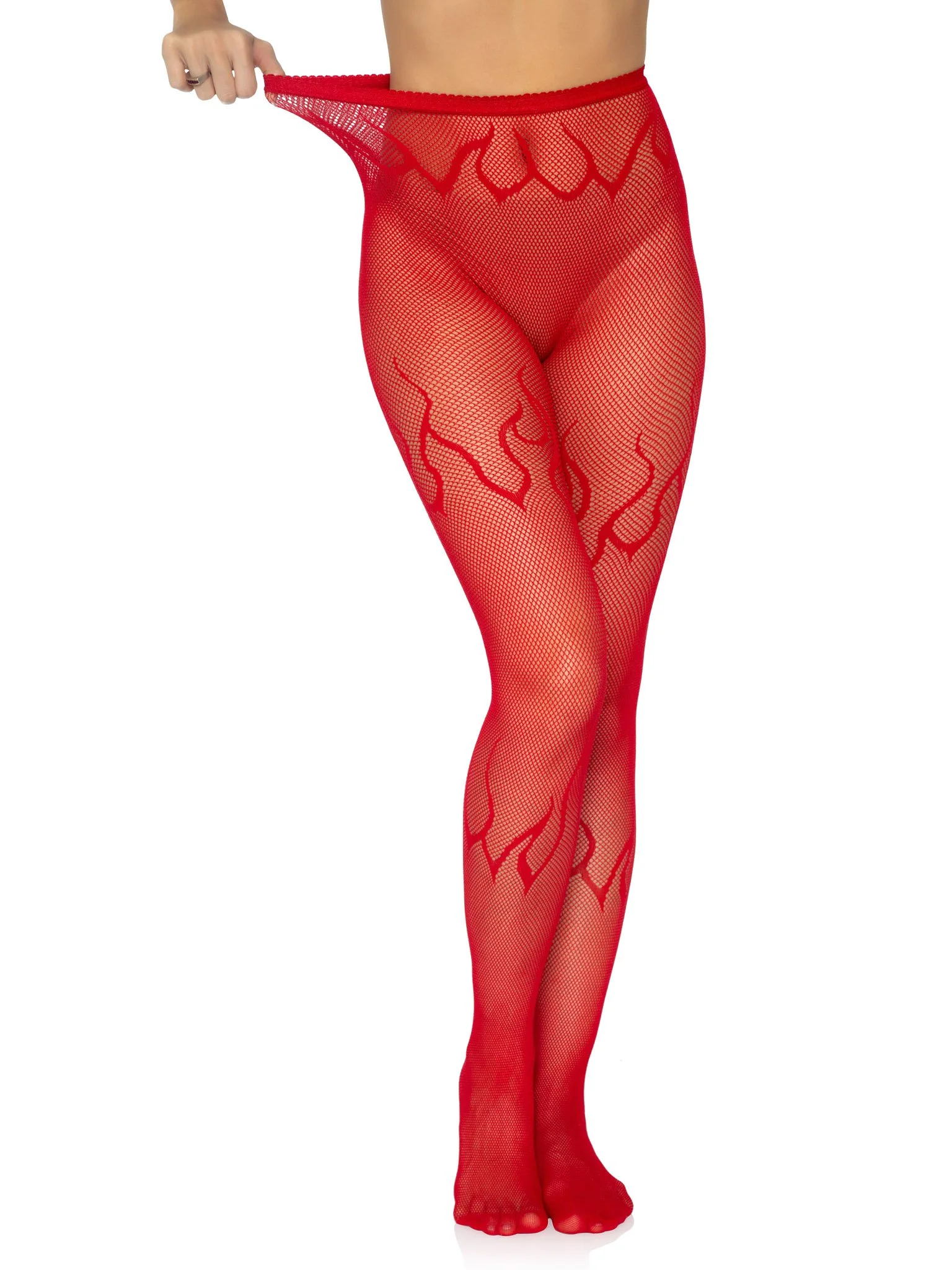 Flame Fishnet Tights - Image 14