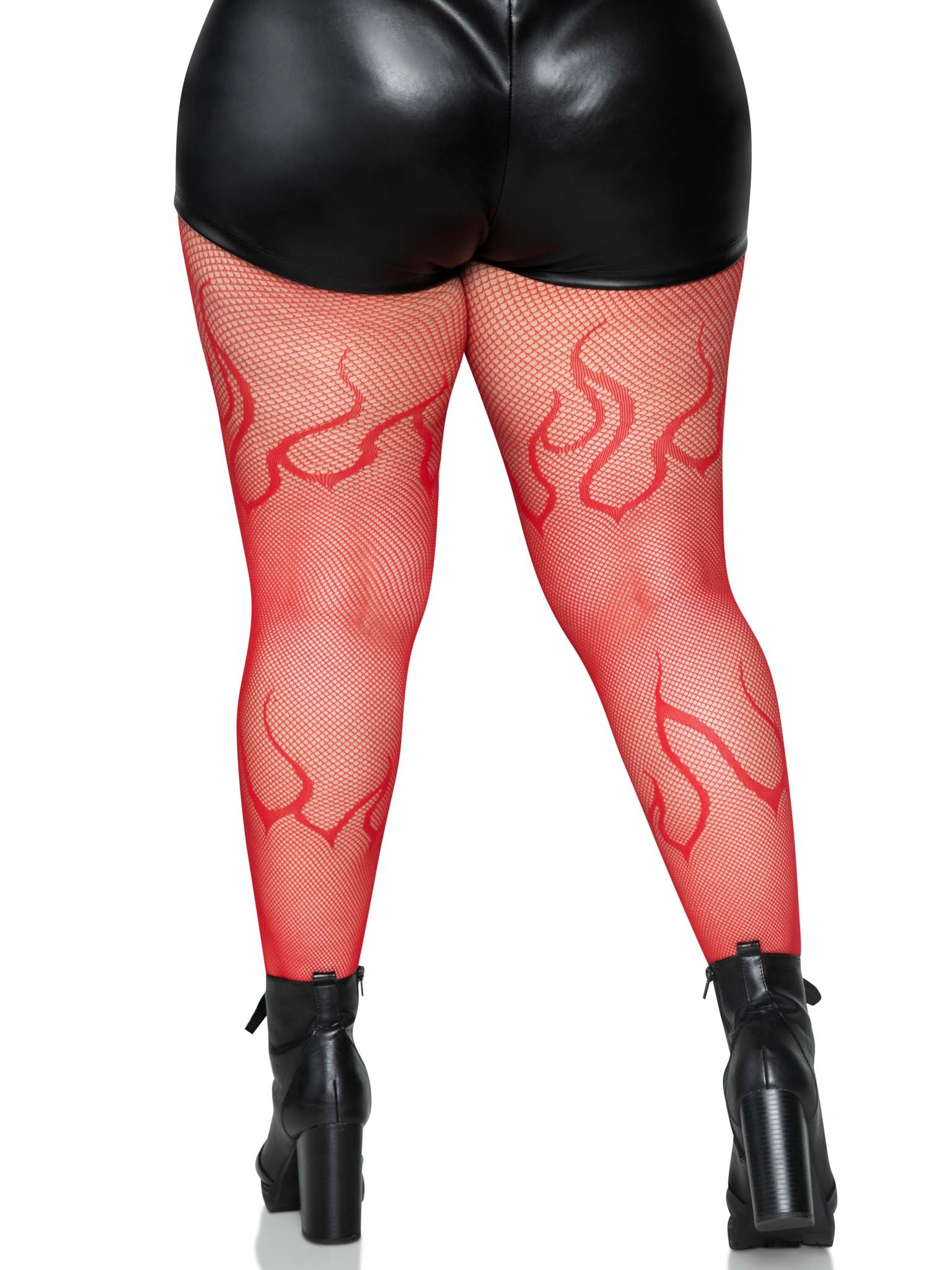 Flame Plus Fishnet Tights - Image 7